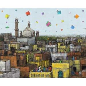 Zahid Saleem, 30 x 36 Inch, Acrylic on Canvas, Figurative Painting, AC-ZS-113